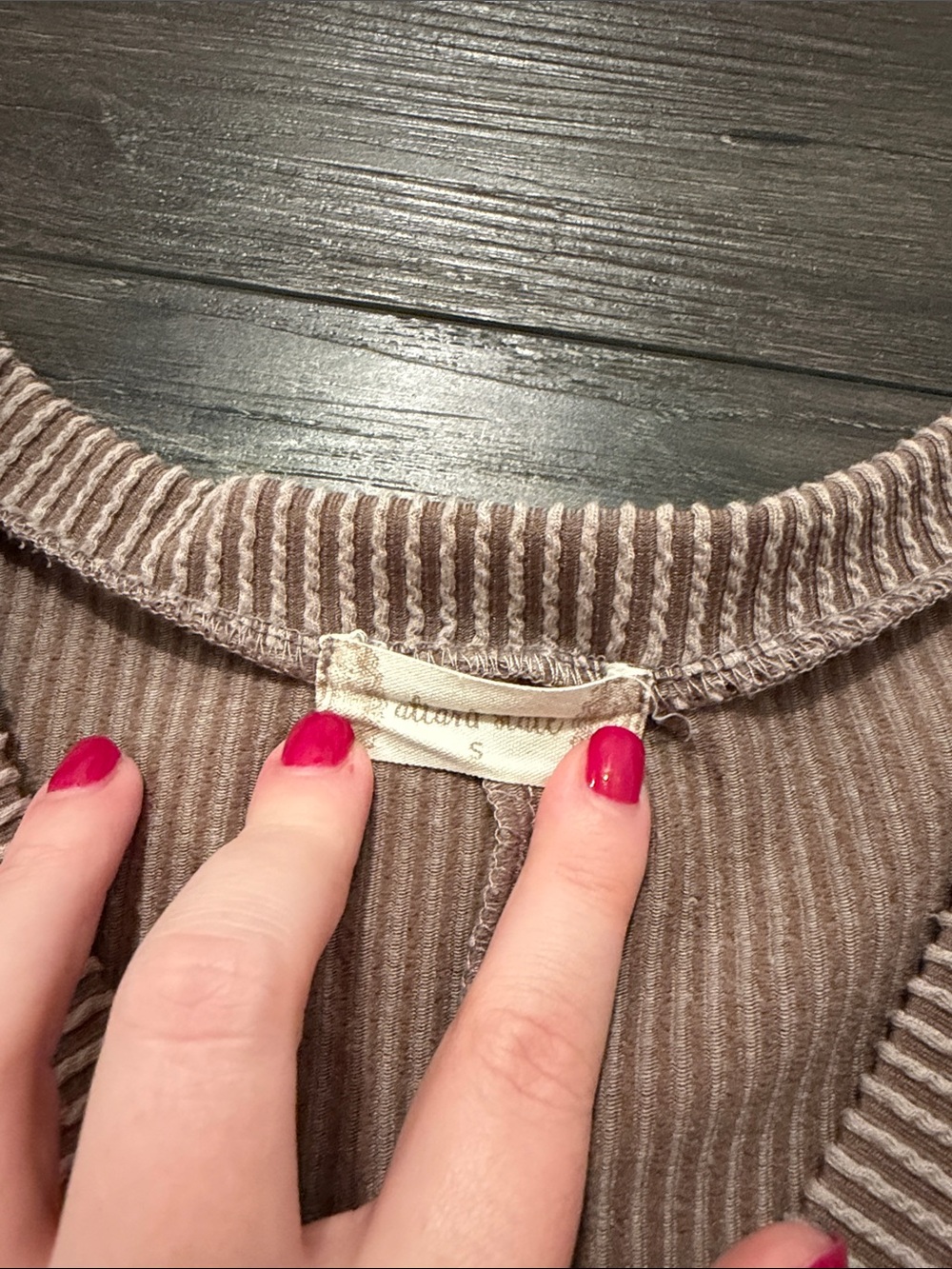 Altar’d State Ribbed V-Neck Top - Picture 2 of 3